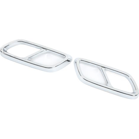 Paire de garnitures de remplacement pour silencieux d'échappement arrière Mercedes-Benz Classe C W206 (à partir de 2021), finition argentée électrolytique (1/5)