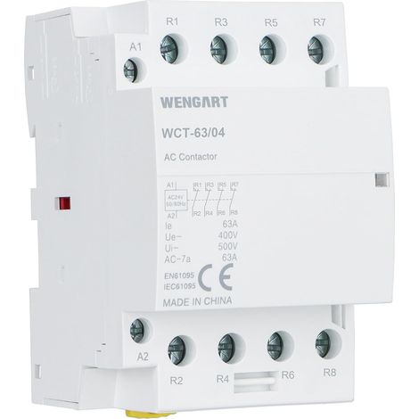 Contactor WCT-63,4NC, AC24V 63A, Precise Control, Energy Saving, Improving Electrical System Efficiency (1/5)
