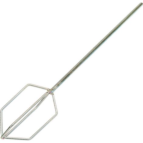 TrAdE Shop Traesio - Frusta In Acciaio Zincato Per Miscelatore Pittura Colla Malta Lunghezza 55 Cm -