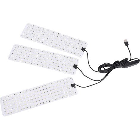 LED-Pflanzenlampe für Zimmerpflanzen mit Timerfunktion und hoher PPFD-Leistung, energiesparend, 3-fach verstellbare Halterung – ultradünn, Aluminium, 30 x 8 x 1 cm (1/5)