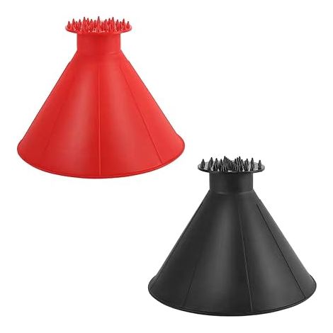 Double Head Ice Scraper Two Part Car Windshield Cone (1/5)