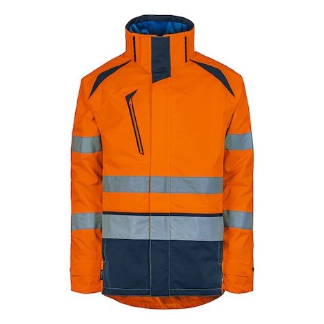 Parka haute visibilité recyclée LONG LIFE orange/marine - XL - T2S
