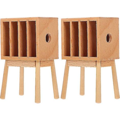 2 mini-étagères en forme de maison (1/3)