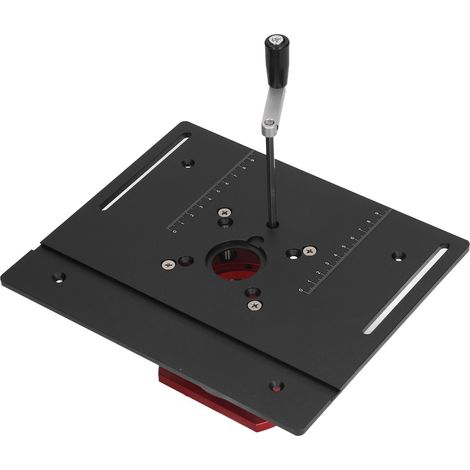 Kit de réglage de hauteur pour défonceuse, système de levage pour table de défonceuse, plateau noir (1/5)