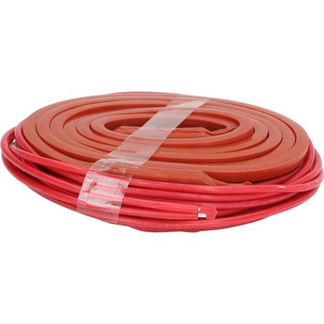 Ceinture chauffante silicone 40W 12V pour tuyaux huile, flexible étanche 15x1000mm, résistante au froid (1/5)