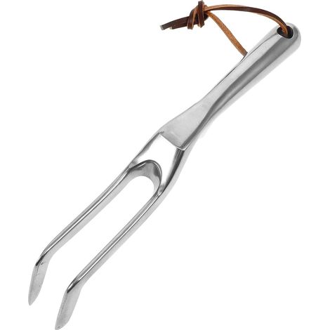 Ancinho De Metal Manual Para Jardim, Pequeno E Portátil, Com 2 Garras, Ideal Para Capinar E Plantar. (1/5)