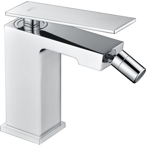 IMEX Miscelatore bidet con cuerpo de latón y Zamak cartucho cerámico Ø26mm tubos flexibles 38cm acabado cromado modelo Pisa Imex-BDP048-2