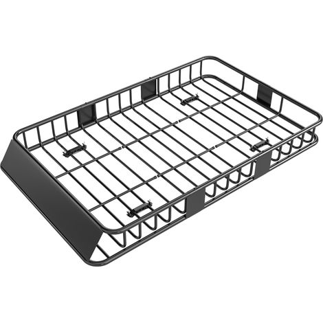 Galerie de toit métal réglable 109-162L cm, charge max 100kg (1/5)