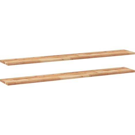 Maison Exclusive - Schweberegale 2 Stk. 140x20x2 cm Massivholz Ak