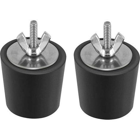 2-teiliges Poolstopfen-Set, 32–38 mm Durchmesser, Wintergummistopfen mit Edelstahlschrauben, Frostschutzmittel zur Winterfestmachung (1/5)