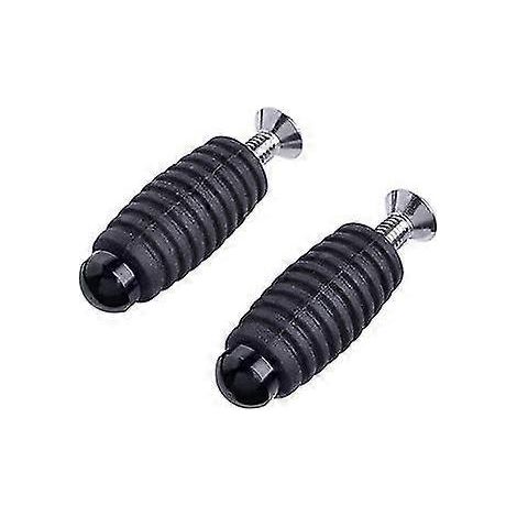 Paar Motorrad-Schalthebel, Bremshebel, Zehenrasten, Pedale M6 Fußrasten für Yamaha, Kawasaki, Honda, Ducati – Schwarz (1/5)