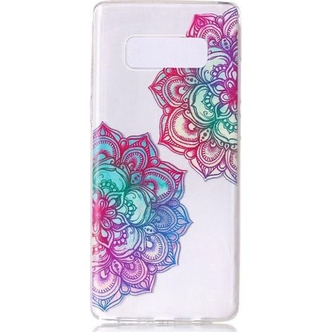 Coque arrière souple pour Samsung Galaxy Note 8 - Motif lotus - Transparente - Étui de protection (1/5)