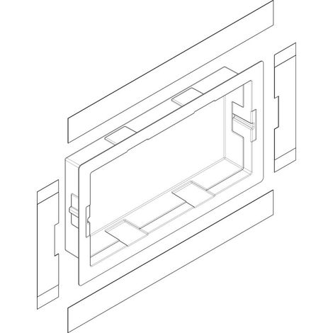 Ensemble de niche murale XtraStoris 300x600x100mm