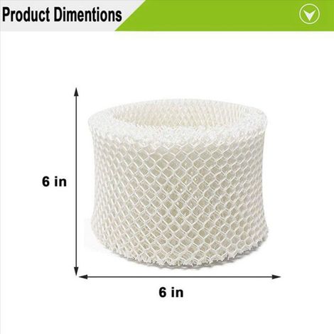 Filtre À Mèche D'Humidificateur - Pour Modèles 888 888N Filtre C 890 890B 890C 890-20 HEV-320B HEV-320W DCM-200 DCM-891B DCM-891S - Lot De 6 (1/4)