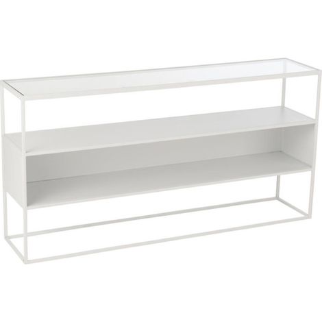 Console en Métal "Maryanne" 140cm Blanc (1/5)