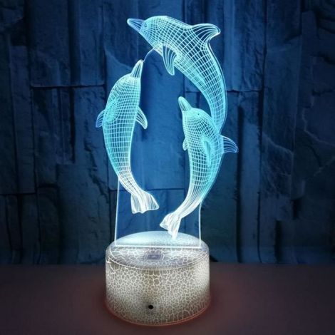Lampe De Nuit 3D Tête De Cerf - Panneau Acrylique Laser Gravé - 7 Couleurs LED - USB Alimenté - Pour Chambre Bébé Salon Café Hôtel - 1 Pièce (1/4)