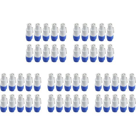 Compatible avec 50 connecteurs mâles Powercon à 3 broches pour l'entrée de signal des projecteurs de scène à faisceau de puissance. (1/5)