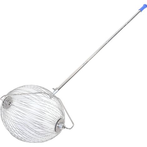 Nusssammler aus Edelstahl, Walnusspflücker, obere Rolle für Tennisbälle, Eicheln, Pekannüsse, kleine Früchte L (1/5)