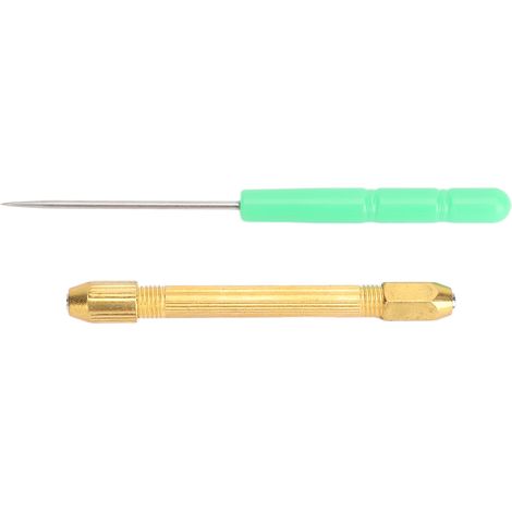 Porte-aiguille en métal 0.6mm 0.8mm pour perruques et extensions capillaires, fabrication de poupées (1/5)