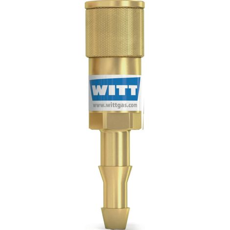 Connettore per tubo SK 100-1.SK 100-2 ossigeno 6,3 mm Körper WITT