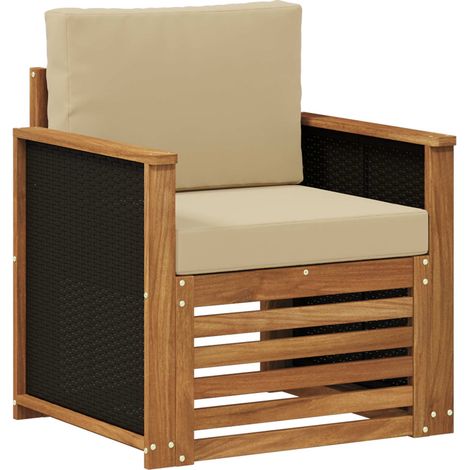 Maison Exclusive - Outdoor Mittelsofa Natur