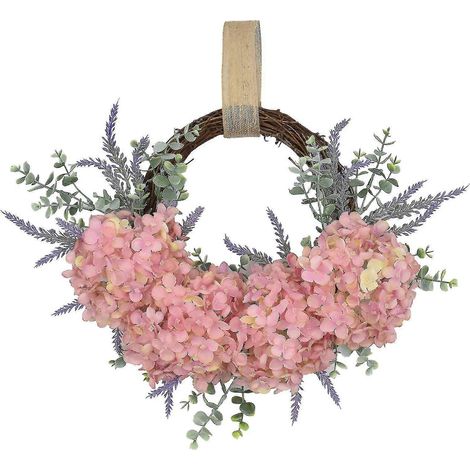 Couronne d'hortensias lavande personnalisée (nouvelle couleur) (1/5)