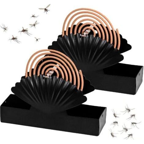 2 PCS Mosquito Coil Holder Mosquito Repellent Spiral Holder Mosquito Coil Holder Hanging Mosquito Repellent Spiral Holder for Living Room Bathroom (1/3)