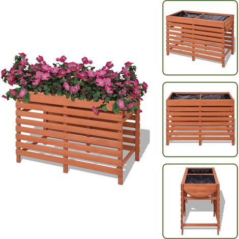 Blumenkasten 100x50x71 cm Holz - Holzblumentöpfe - Blumenerdebehälter - Gartentöpfen - Pflanzenbox - Holzkübel