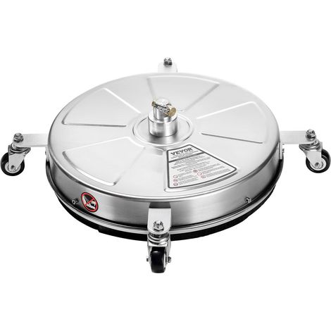 Nettoyeur haute pression 45,7 cm avec accessoires inox, 4000 PSI, 4 roues, buses et lances pour béton, patio et terrasse. (1/5)