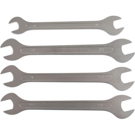 Jeu de 4 cles a fourches ultra minces laser tools, extra plates (1/4)