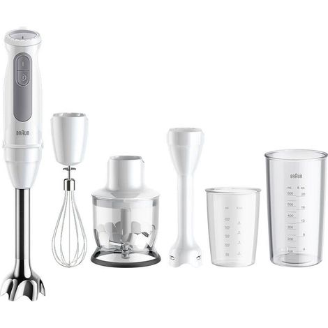 Braun MQ50220M Frullatore a Immersione Bianco 1000W 21 Velocità