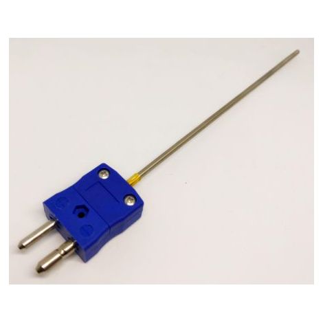 Thermocouple type K Ø 3mm, L 250mm, +1100°C max à Fiche mâle standard ( Prix pour 1 )