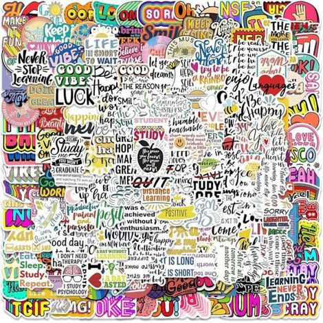 Lot de 100 autocollants autocollant stickers sticker scrapbooking aesthetic ordinateur portable TéléphoneStill Life Pink (1/5)