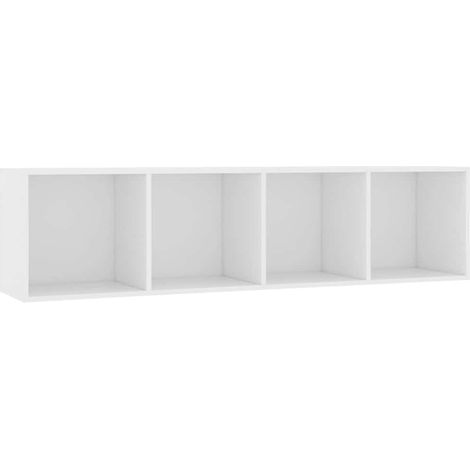 Maison Exclusive - Bücherregal/TV-Schrank Weiß 143×30×36 cm (1/5)