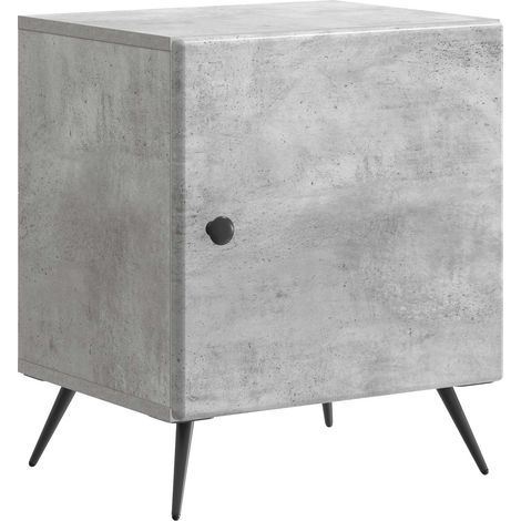 Bedside Cabinet Concrete Grey 43 x 34.5 x 50 cm Engineered Wood vidaXL