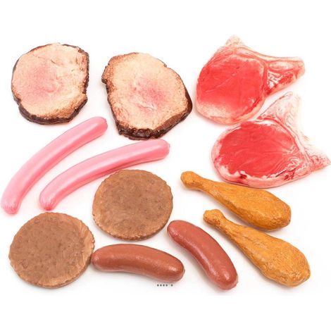 Lot Expert de 12 Viandes Factices Réalistes : Le Pack Ultime pour Vitrines et décoration