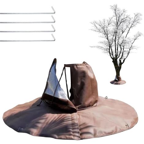 Protection hivernale racine de palmier, protection contre le gel, le froid plantes et arbres jusqu'à 30 cm de diamètre, protection contre l'humidité et le gel, double isolation (1/5)
