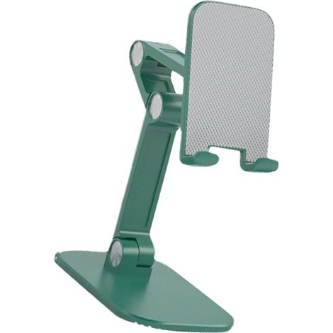 Support de téléphone portable de bureau réglable et pliable, vert (1/5)