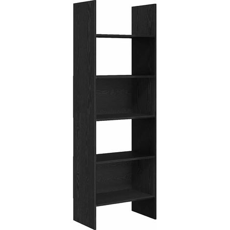 Maison Exclusive - Armadio per Libri Rovere Nero 60 x 35 x 180 cm