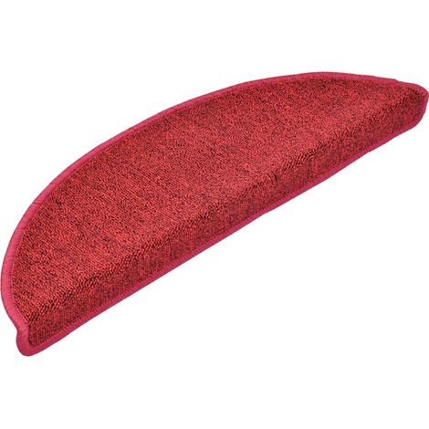 Maison Exclusive - Stufenmatten 30 Stk. 56x17x3 cm Rot Halbrund