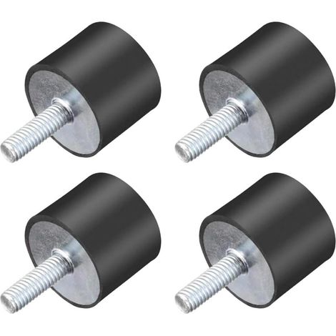 Silentblock VD, 4 amortisseurs en caoutchouc anti-vibration, supports d'isolation en caoutchouc anti-vibration, bloc silencieux automatique anti-vibration (VDM8 30 x 30) (1/5)