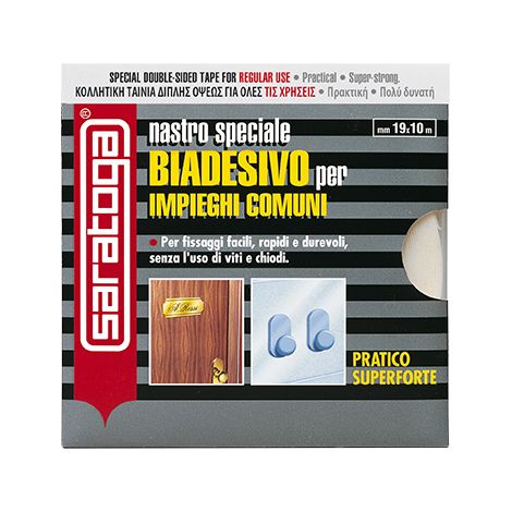 NASTRO BIADESIVO IMP.COM. MT 10X19