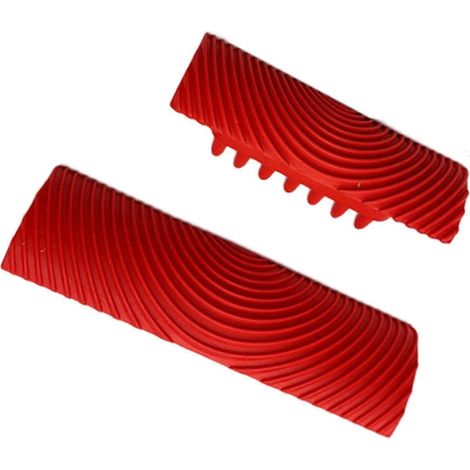 Ensemble de 2 outils à effet bois. Peinture résistante à l'usure imitant la texture du bois pour la décoration de meubles, murs, chambres et sols.-Style B