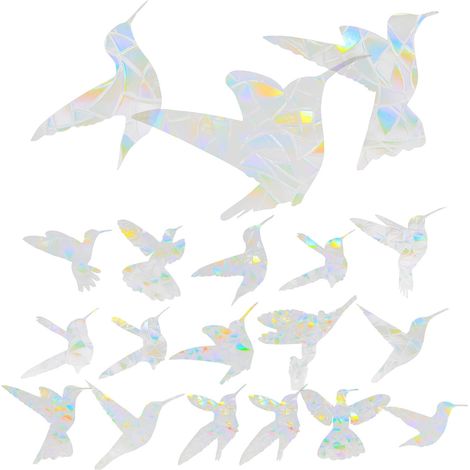 1ensemble Autocollants De Fenêtre Anticollision Pour Oiseaux Set De Autocollants Statique Décoratif Avec Design De Pour Les Collisions Et Embellir Votre Intérieur (1/5)