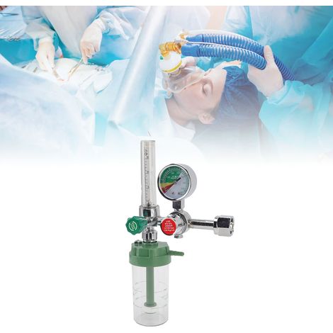 Inhalateur d'oxygène à bouée, filetage interne CGA540, régulateur d'oxygène, débitmètre, absorbeur, inhalateur à bouée, équipement médical d'urgence pour soins à domicile (1/5)