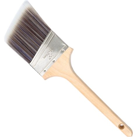 Brush - Birch Wood Handle - Fine Sharpened Wire Bristles - Straight Or Angled Tip - For Wall Painting And Craft Use - 1 To 3 Inch Sizes (1/5)