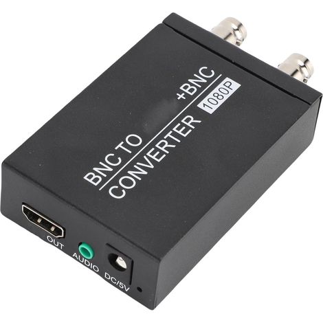 Convertisseur BNC vers HDMI, CVBS PAL NTSC, Convertisseur Audio Vidéo BNC vers HDMI pour Caméra de sécurité, Moniteur CCTV, Convertisseur Coaxial vers HDMI avec Câble USB (1/5)