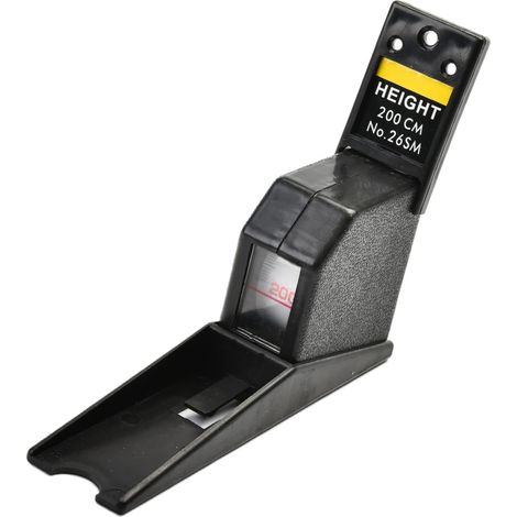 Ruban à Mesurer la Hauteur, 2 mètres Règle d'Oil de Taille d'Enfants Adulte Rétractable pour la Mesure de Taille(noir) (1/4)