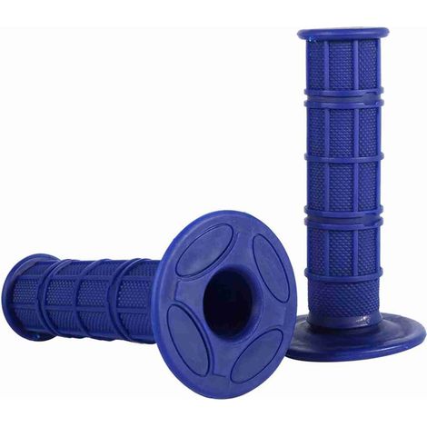 Poignées souples en silicone 22 mm 7/8 po pour guidon de moto tout-terrain Bleu (1/5)