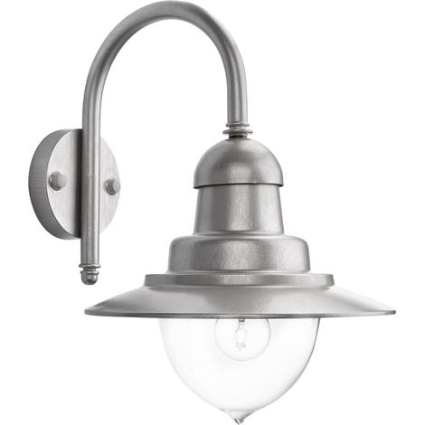 Philips Raindrop Wandleuchte Außen (Grau) 1-flammig - E27 Fassung - IP44 (1/2)